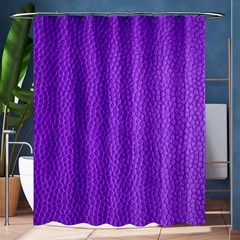 Purple Skin Leather Texture Pattern Shower Curtain 60  X 72  (medium)  by paulaoliveiradesign