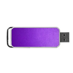 Purple Skin Leather Texture Pattern Portable Usb Flash (two Sides)