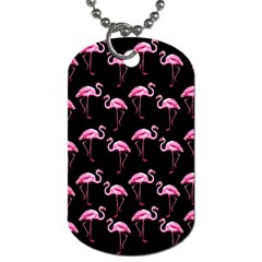 Flamingo Pattern Dog Tag (two Sides) by Valentinaart