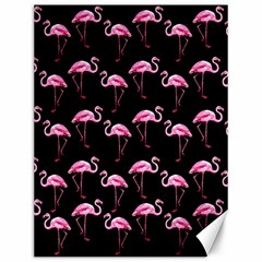 Flamingo Pattern Canvas 12  X 16   by Valentinaart