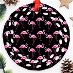 Flamingo pattern Ornament (Round Filigree) Front