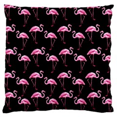 Flamingo Pattern Large Cushion Case (one Side) by Valentinaart