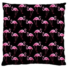 Flamingo Pattern Large Flano Cushion Case (two Sides) by Valentinaart