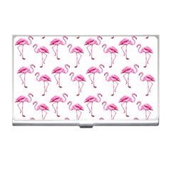 Flamingo Pattern Business Card Holders by Valentinaart