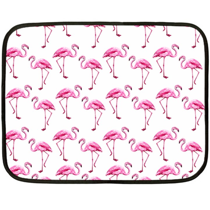 Flamingo pattern Fleece Blanket (Mini)