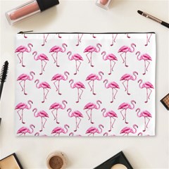 Flamingo Pattern Cosmetic Bag (xl) by Valentinaart