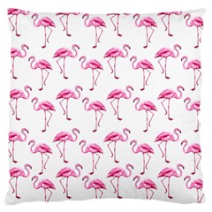 Flamingo Pattern Large Cushion Case (one Side) by Valentinaart