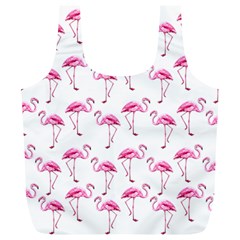 Flamingo Pattern Full Print Recycle Bags (l)  by Valentinaart