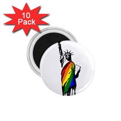 Pride Statue Of Liberty  1 75  Magnets (10 Pack)  by Valentinaart