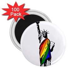 Pride Statue Of Liberty  2 25  Magnets (100 Pack)  by Valentinaart