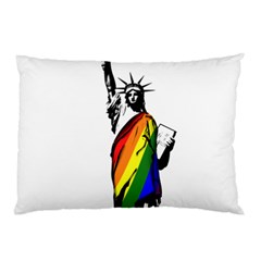 Pride Statue Of Liberty  Pillow Case by Valentinaart