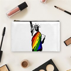 Pride Statue Of Liberty  Cosmetic Bag (medium)  by Valentinaart