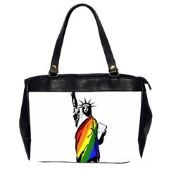 Pride Statue Of Liberty  Office Handbags (2 Sides)  by Valentinaart