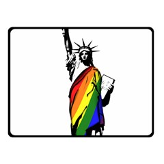 Pride Statue Of Liberty  Fleece Blanket (small) by Valentinaart