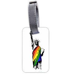 Pride Statue Of Liberty  Luggage Tags (one Side)  by Valentinaart