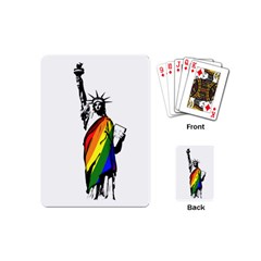 Pride Statue Of Liberty  Playing Cards (mini)  by Valentinaart