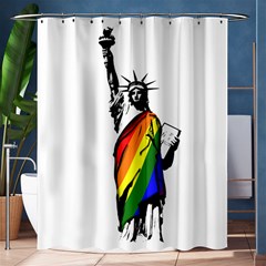 Pride Statue Of Liberty  Shower Curtain 60  X 72  (medium)  by Valentinaart