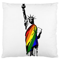 Pride Statue Of Liberty  Large Cushion Case (two Sides) by Valentinaart