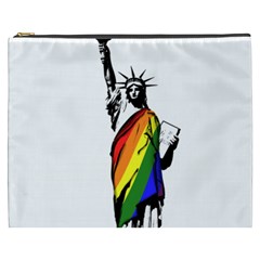 Pride Statue Of Liberty  Cosmetic Bag (xxxl)  by Valentinaart