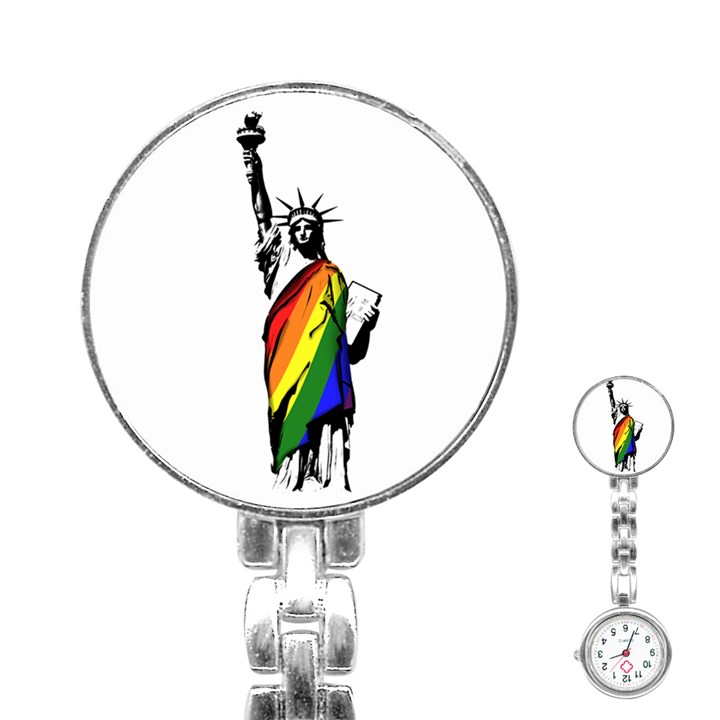 Pride Statue of Liberty  Stainless Steel Nurses Watch