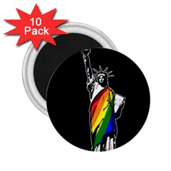 Pride Statue Of Liberty  2 25  Magnets (10 Pack)  by Valentinaart