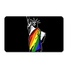 Pride Statue Of Liberty  Magnet (rectangular) by Valentinaart