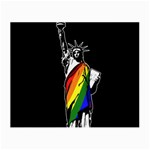 Pride Statue of Liberty  Small Glasses Cloth Front