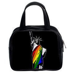 Pride Statue Of Liberty  Classic Handbags (2 Sides) by Valentinaart