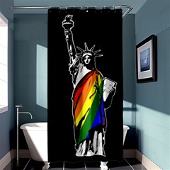 Pride Statue Of Liberty  Shower Curtain 36  X 72  (stall)  by Valentinaart