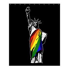 Pride Statue Of Liberty  Shower Curtain 60  X 72  (medium)  by Valentinaart