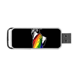 Pride Statue Of Liberty  Portable Usb Flash (two Sides) by Valentinaart