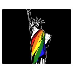 Pride Statue Of Liberty  Double Sided Flano Blanket (medium)  by Valentinaart