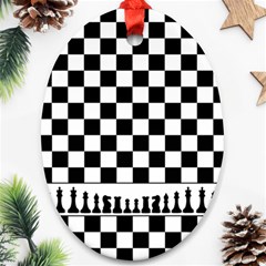 Chess  Ornament (Oval)