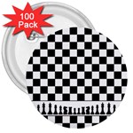 Chess  3  Buttons (100 pack)  Front