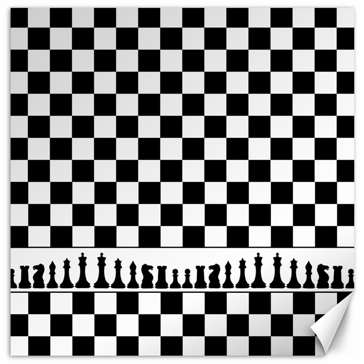 Chess  Canvas 12  x 12  