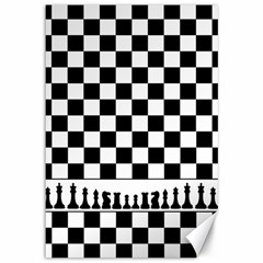 Chess  Canvas 12  X 18   by Valentinaart