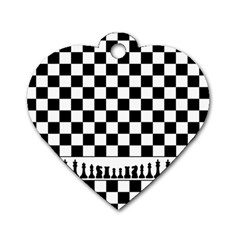 Chess  Dog Tag Heart (One Side)