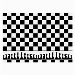 Chess  Large Glasses Cloth by Valentinaart