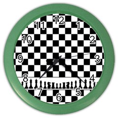 Chess  Color Wall Clocks