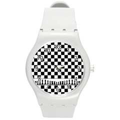 Chess  Round Plastic Sport Watch (m) by Valentinaart