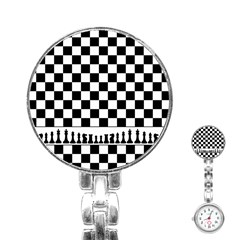 Chess  Stainless Steel Nurses Watch by Valentinaart