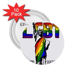 Lgbt New York 2 25  Buttons (10 Pack)  by Valentinaart