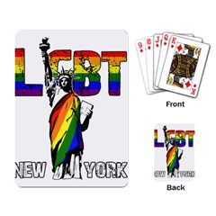 Lgbt New York Playing Card by Valentinaart