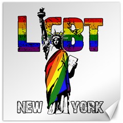 Lgbt New York Canvas 12  X 12   by Valentinaart