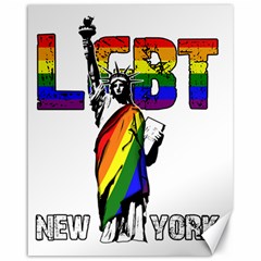 Lgbt New York Canvas 16  X 20   by Valentinaart