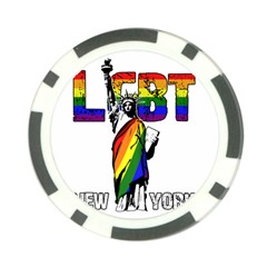 Lgbt New York Poker Chip Card Guard by Valentinaart