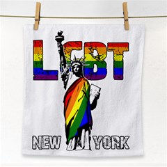 Lgbt New York Face Towel by Valentinaart