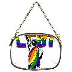 Lgbt New York Chain Purses (two Sides)  by Valentinaart