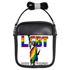 Lgbt New York Girls Sling Bags by Valentinaart