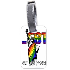 Lgbt New York Luggage Tags (one Side)  by Valentinaart